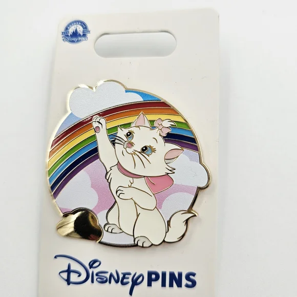 Disney Pin Set Marie Aristocats Cheshire Cat Alice Miss Piggy Enamel Pins - Picture 3 of 6